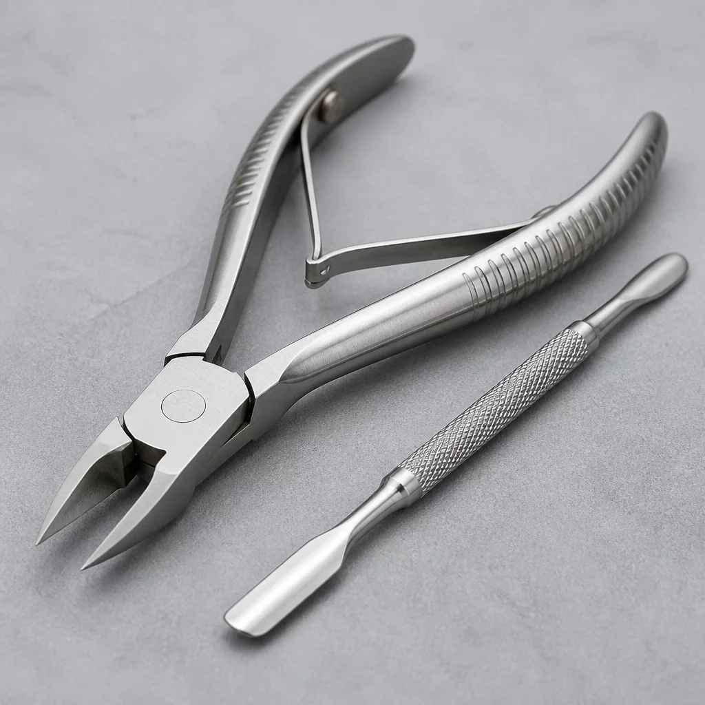 Cuticle Pusher and Cutter Stainless Steel