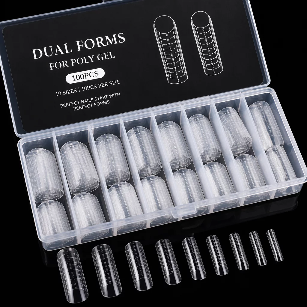 Dual Forms for Poly Gel 100pcs