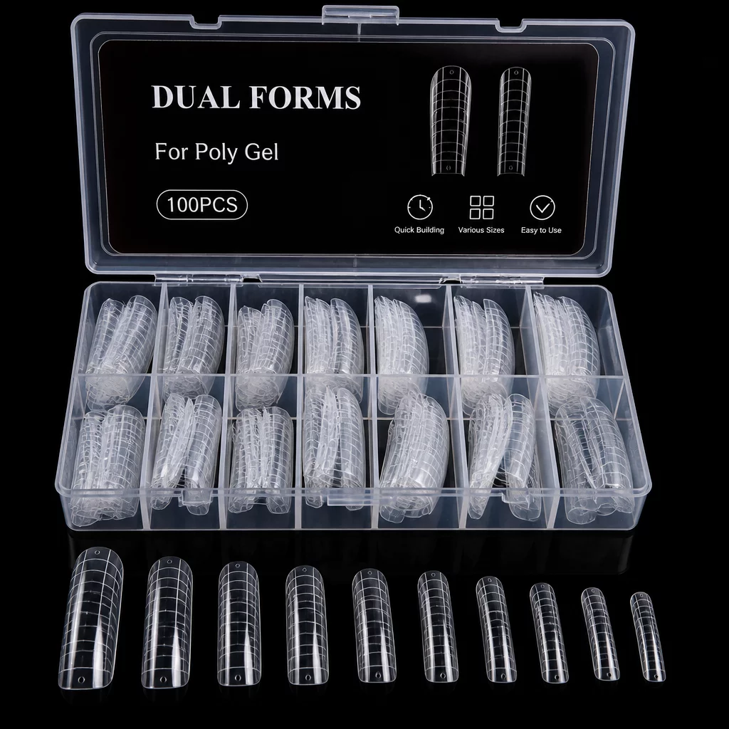 Dual Forms for Poly Gel 100pcs