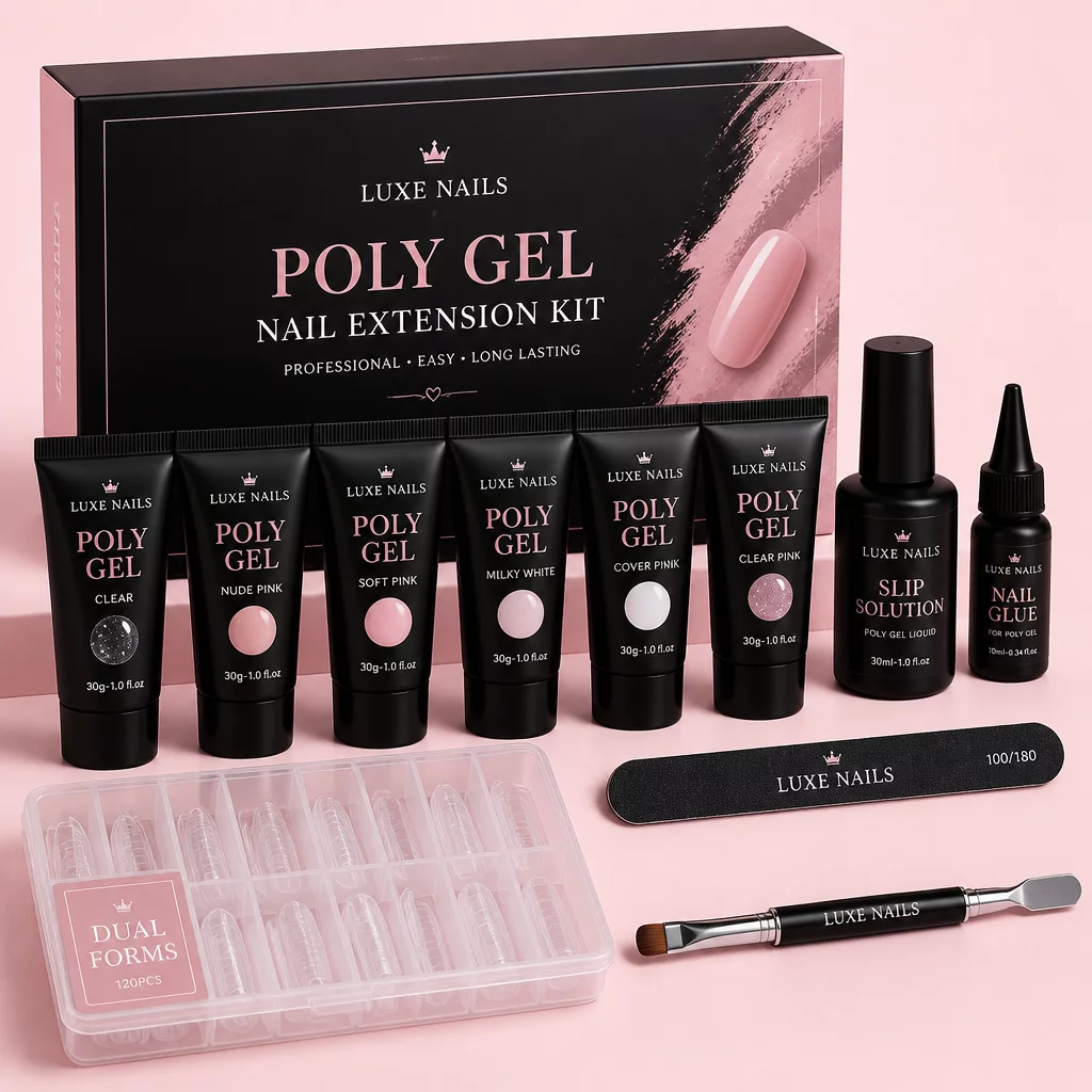 Poly Gel Nail Extension Kit